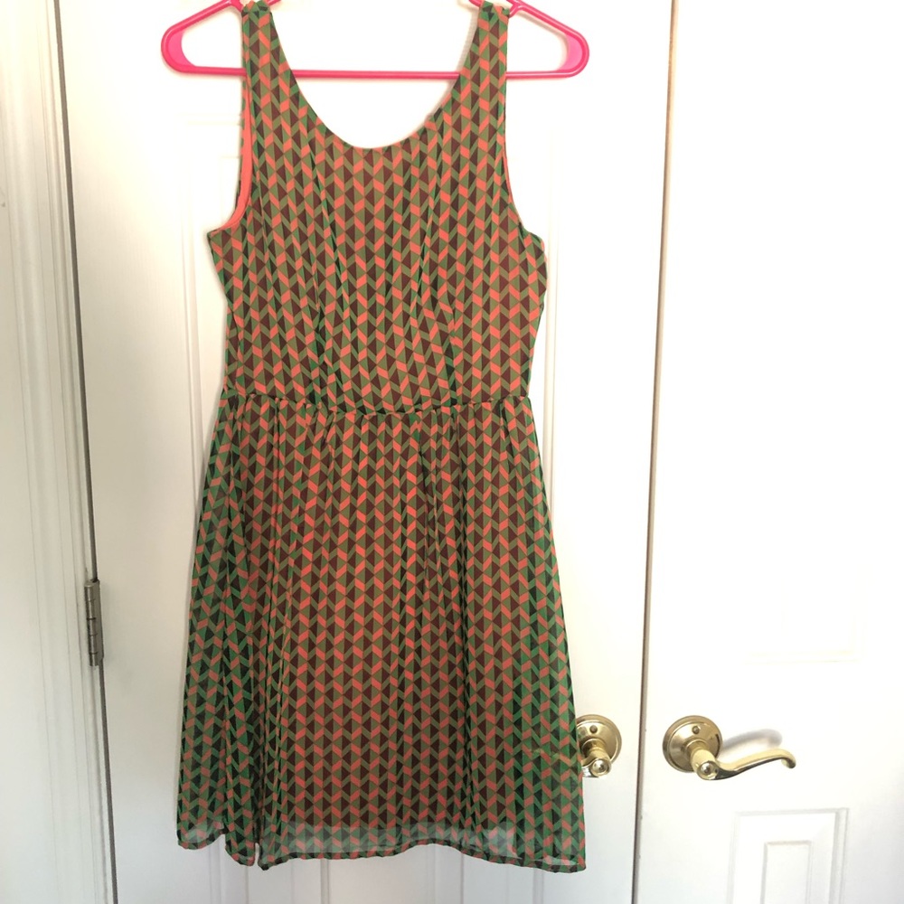Coco Love Geometric Print Dress - S